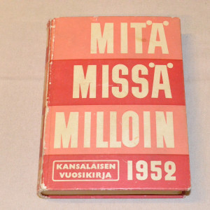 Mitä Missä Milloin 1952 (1.p)